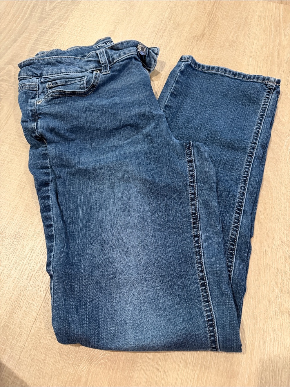 Maurices Women's Straight Leg Dark Blue Jeans